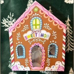 Santa's sweet shop cookie cutters to make gingerbread house - in novelty box